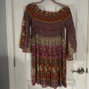 La Miel off the shoulder empire dress size small